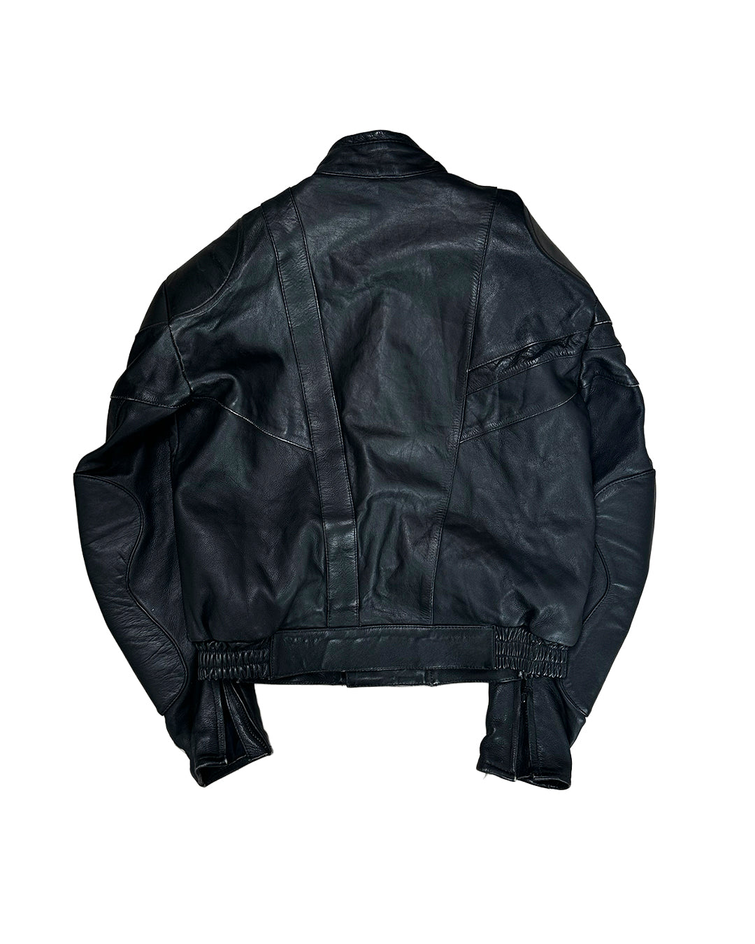HEAVY LEATHER BOMBER JACKET