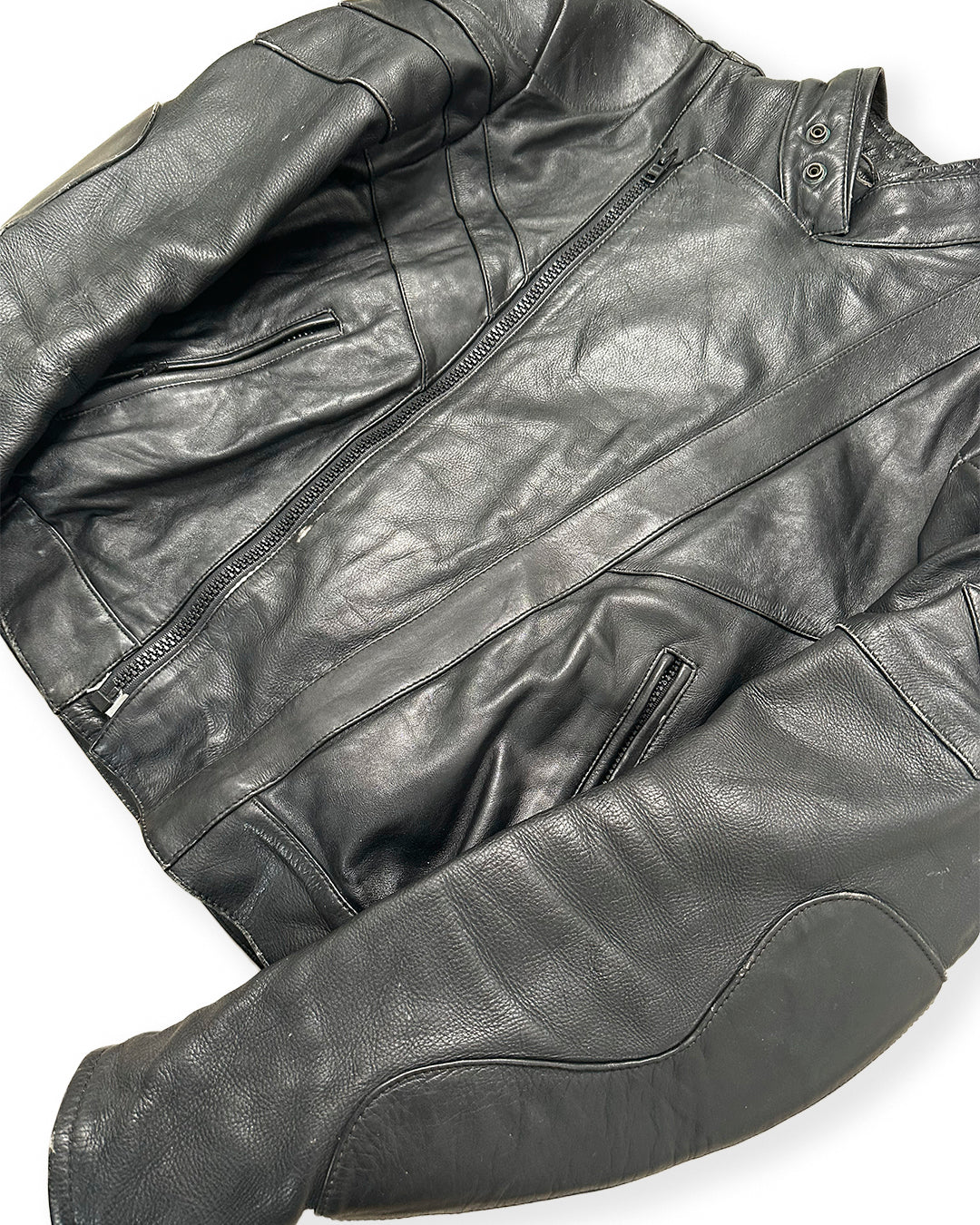 HEAVY LEATHER BOMBER JACKET