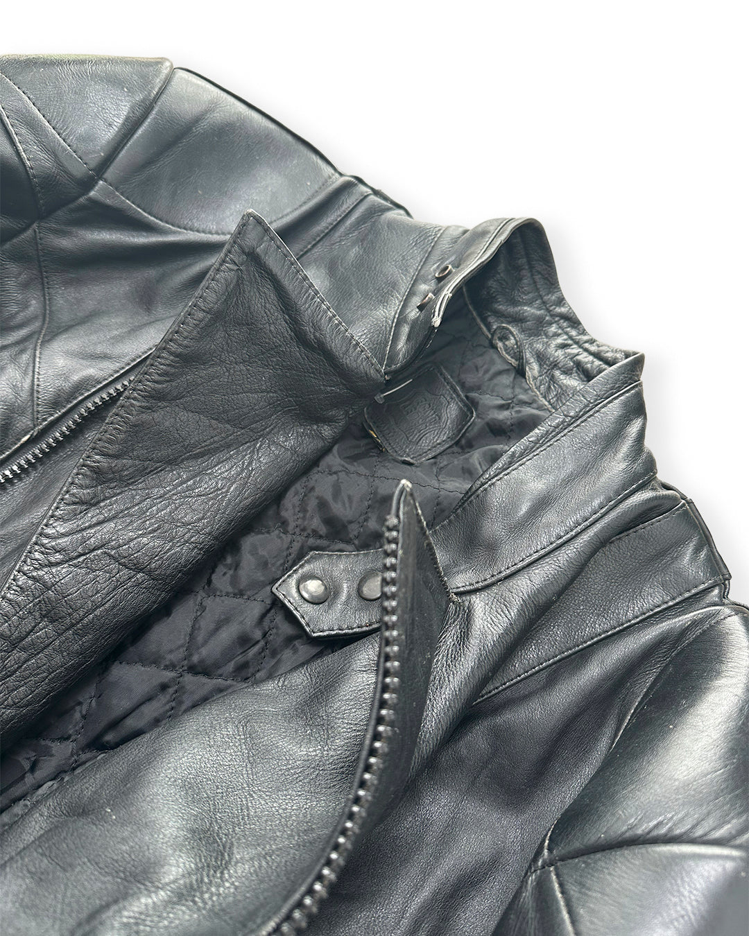 HEAVY LEATHER BOMBER JACKET