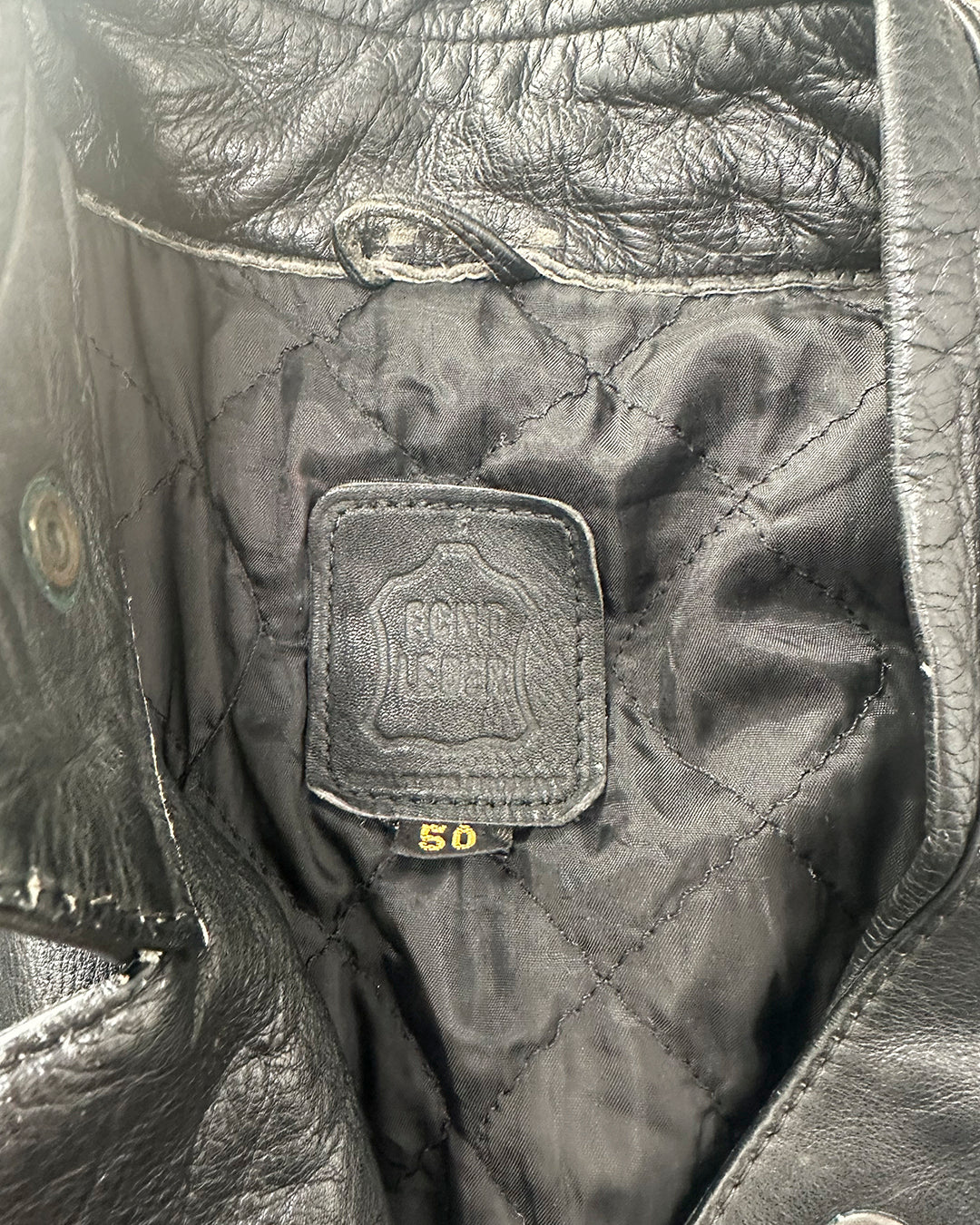 HEAVY LEATHER BOMBER JACKET