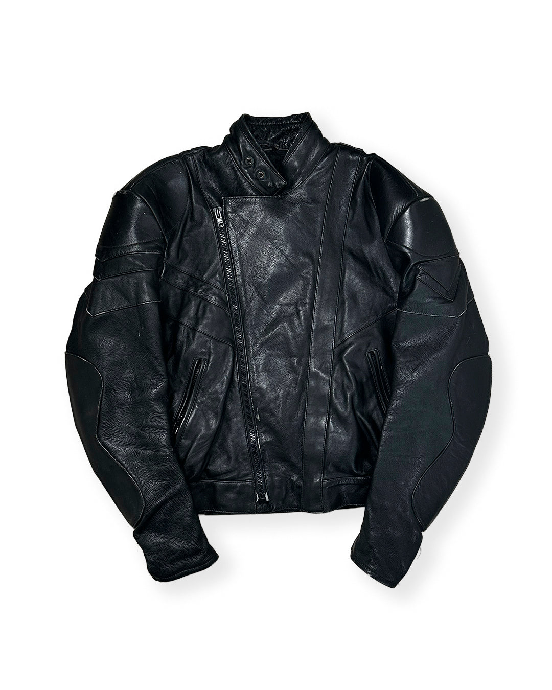HEAVY LEATHER BOMBER JACKET