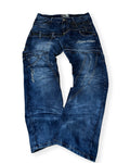 Kosmo Lupo Embroidered Distressed Denim