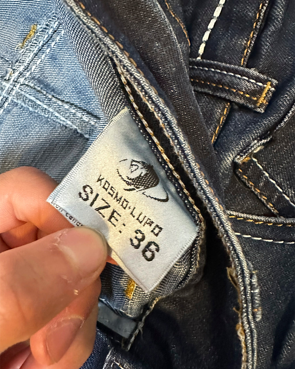 Kosmo Lupo Embroidered Distressed Denim